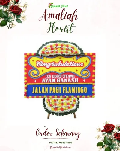 Bunga Papan Congratulation di Dawan Kaler
